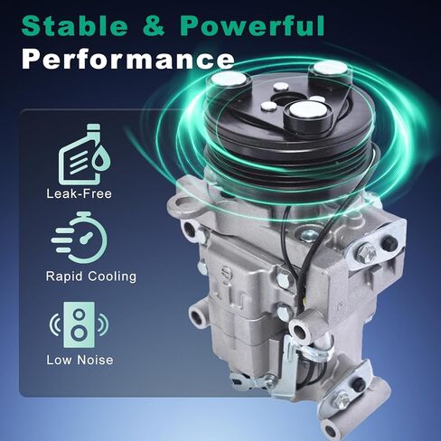 58463 57460 AC Compressor for Mazda 3 2004-2009, Mazda 5 2006-2010, 57463, 57463, 140162C, 140639C, 50523, C1436, 10348310, 1010759, 1110759, 1210759 Air Conditioning Compressor with Pre-Filled Oil in Kuwait