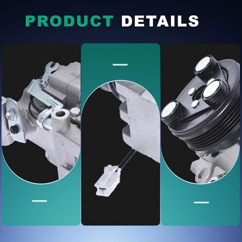 58463 57460 AC Compressor for Mazda 3 2004-2009, Mazda 5 2006-2010, 57463, 57463, 140162C, 140639C, 50523, C1436, 10348310, 1010759, 1110759, 1210759 Air Conditioning Compressor with Pre-Filled Oil in Kuwait