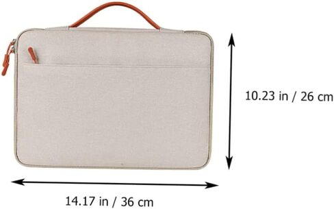 1Pc Laptop Sleeve Bag with Smooth Zipper Portable Handbag for Notebook Carrying Bag for Office Travel and Business Use in Saudi Arabia