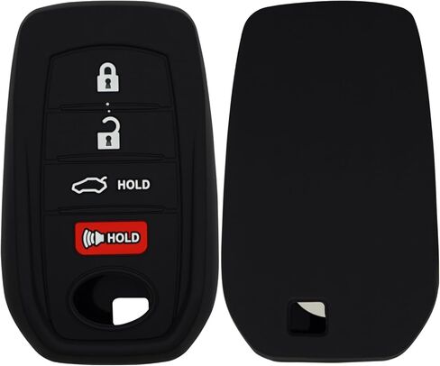 2 Pack Key Fob Cover for Camry Crown, Soft Silicone Key Shell Case Compatible with 2023-2026 Toyota Models, 4 Button Protective Cover for Key Fob Accessories in Kuwait