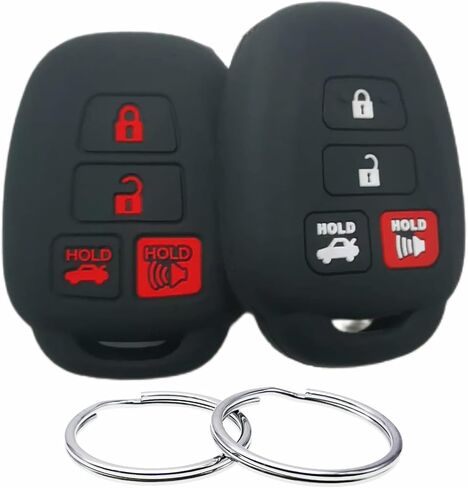 Silicone Rubber Key Fob Cover Compatible with 2009-2019 Toyota Scion FR-S tC Avalon Camry Corolla iM Highlander RAV4 Sequoia Venza Yaris HYQ12BDM HYQ12BEL in Saudi Arabia