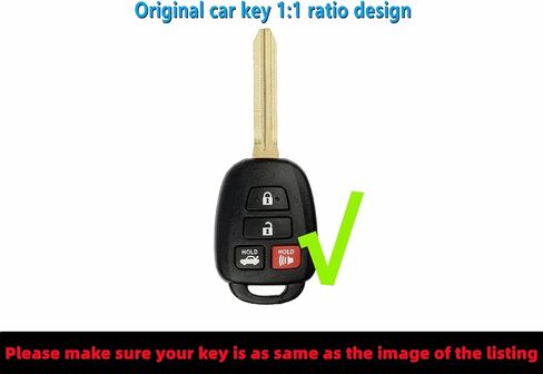 Silicone Rubber Key Fob Cover Compatible with 2009-2019 Toyota Scion FR-S tC Avalon Camry Corolla iM Highlander RAV4 Sequoia Venza Yaris HYQ12BDM HYQ12BEL in Saudi Arabia