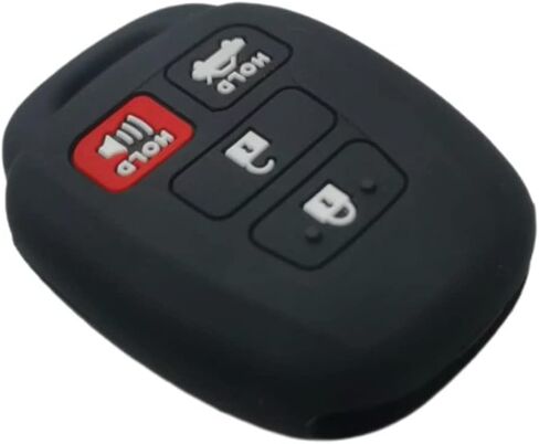 Silicone Rubber Key Fob Cover Compatible with 2009-2019 Toyota Scion FR-S tC Avalon Camry Corolla iM Highlander RAV4 Sequoia Venza Yaris HYQ12BDM HYQ12BEL in Saudi Arabia