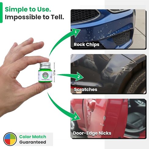 ERA Paints - LM7W/9Q - Meteor Gray Metallic for PORSCHE Exact OEM Color Match Automotive Touch Up Paint for Cars - Scratch & Chip Repair for Metal & Plastic - Premium Kit - Made in USA in Kuwait