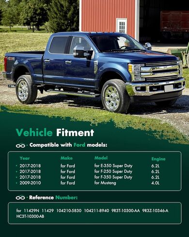 مولد كهربائي SCITOO يناسب Ford for E-350 Super Duty 6.2L 2017-2018، لFord for F-250 for F-350 Super Duty 6.2L 2017-2018، لFord for Mustang 4.0L 2009-2010 12V 150Amp CW 6 Groove Pulley 11429 in Saudi Arabia