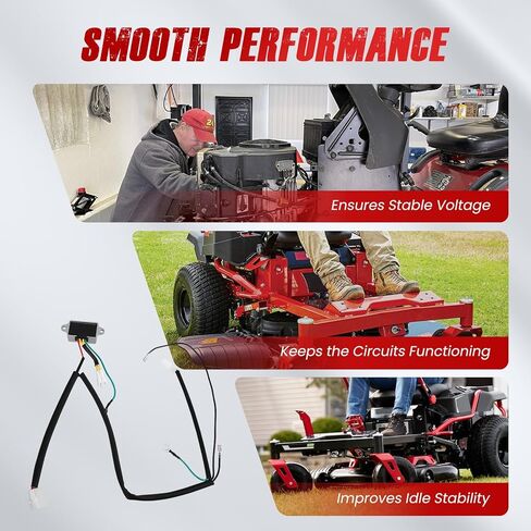 136-7879 Voltage Regulator with Harness Compatible with Exmark Quest Radius E & S Series Toro TimeCutter/Titan/Z-Master Replace# 136-7879-00 127-9219 in Kuwait