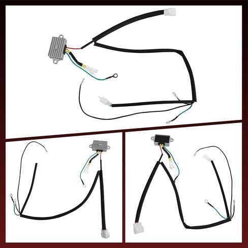 136-7879 Voltage Regulator with Harness Compatible with Exmark Quest Radius E & S Series Toro TimeCutter/Titan/Z-Master Replace# 136-7879-00 127-9219 in Kuwait