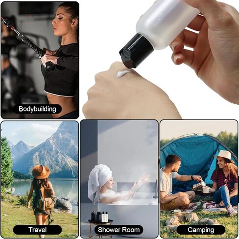 Empty Travel Bottles for Toiletries 3.4 oz Travel Size Bottles Tsa Approved Travel Size Cosmetic Container for Shampoo, Conditioner 10 PCS in Kuwait