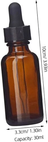 Amber Bottles with Dropper Refillable Empty Bottles for Blends Perfume and for Travel and Everyday Use in Saudi Arabia