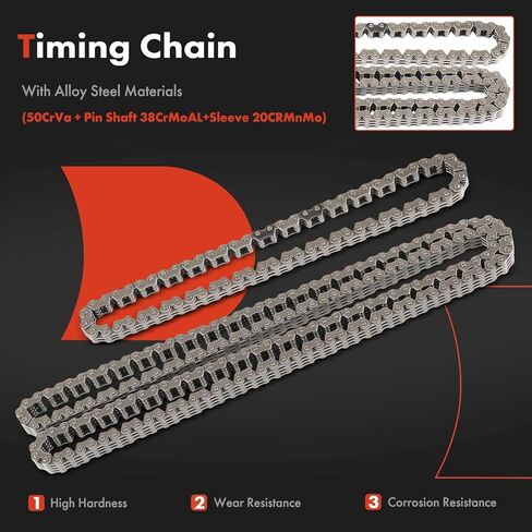 A-Premium 7PCS Engine Timing Chain Kit W/Tensioner & Guide Compatible with Mazda - 3 2004-2007, 6 2003-2007, 5 2006-2007 - L4 2.3L - Replace# L32114500A, L30512614 in Saudi Arabia