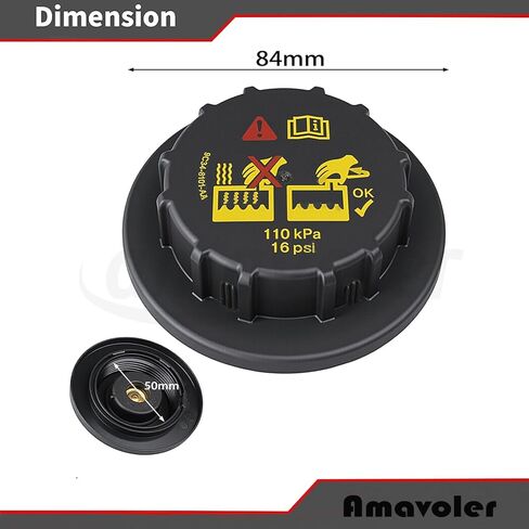 Radiator Cap Coolant Tank Expansion Cover 9C34-8101-AA 9C3Z8101B F6DZ8100A Aftermarket Replacement Accessory Fit for FORD E-150 1995-2014. in Saudi Arabia