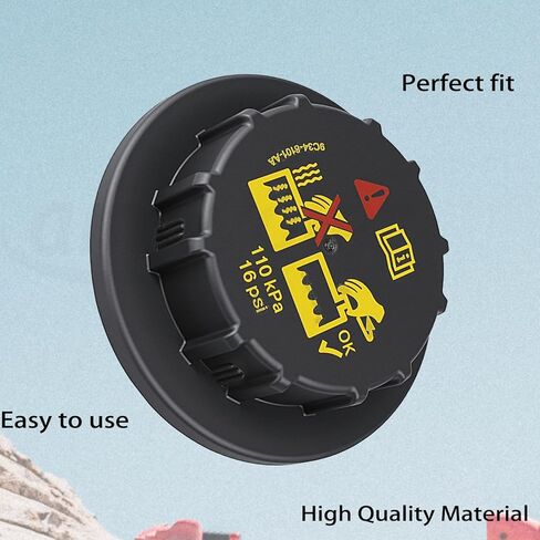 Radiator Cap Coolant Tank Expansion Cover 9C34-8101-AA 9C3Z8101B F6DZ8100A Aftermarket Replacement Accessory Fit for FORD E-150 1995-2014. in Saudi Arabia