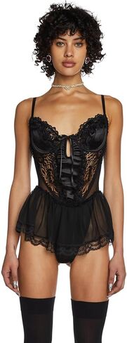 Dolls Kill Spoiled But Not Rotten Lace Teddy - Purple, Sheer with Underwire Bust in Saudi Arabia