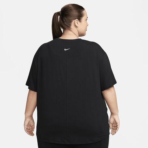 Nike One Relaxed Women's Dri-FIT Short-Sleeve Top (Plus Size) (Black/Black) Size 3X in Saudi Arabia