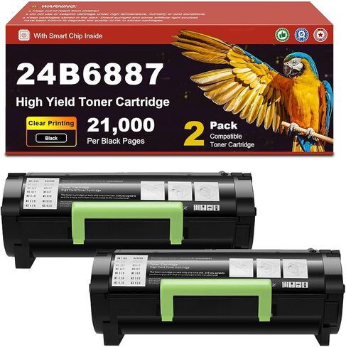 خرطوشة حبر متوافقة 24B6887، لطابعات Lexmark M3250 XM3250، إنتاجية 21000 صفحة، طباعة عالية السرعة مع استهلاك منخفض للطاقة، عبوة واحدة in Kuwait