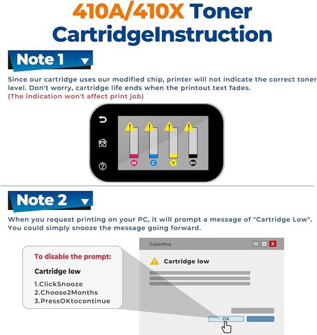 خراطيش حبر بديلة 410X Pro MFP M377 M452 M477 لطابعة HP 410X 410A Toner تعمل لطابعة Pro MFP Pro MFP M452nw M452dn M452dw M377dw M477fnw Pro MFP M477fdw M477fdn (1BK+1C+1M+1Y) in Kuwait