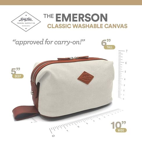 Convenience Kits International Men’s Super Premium 35 PC Travel Kit Featuring: Travel-Size Hair Care Products Plus Face, Body, Oral Care, Travel Essentials in Large Ivory Canvas Toiletry Bag in Kuwait