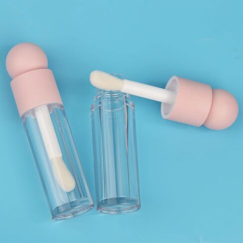 COSIDEA 16pcs Empty 5ml Pink lip gloss tubes with big wand large deo foot brush lipgloss tube container for lip oil in Kuwait