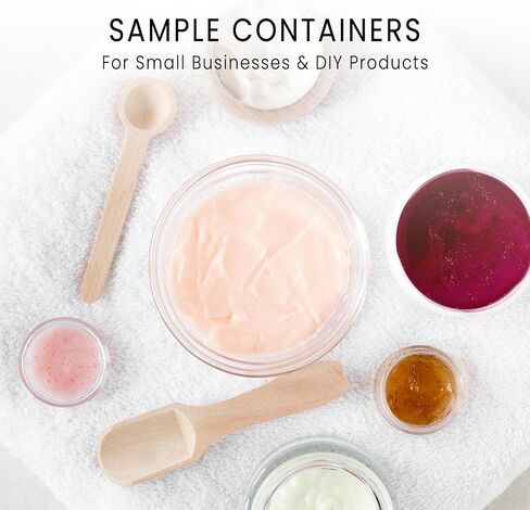 (Quantity: 1000 Pieces) Beauticom 5G/5ML Round Clear Jars with Screw Cap Lid for Makeup, Lotion, Creams, Eyeshadow, Cosmetic Product Samples - BPA Free in Kuwait