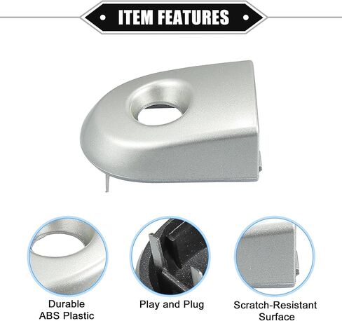 Door Handle Cap Cover Compatible for Nissan Versa 2007-2012, Durable Plastic Silver Tone Left Right Side Door Trim Cover in Saudi Arabia