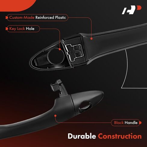 A-Premium Front Left Driver Side Exterior Door Handle Compatible with Kia Sportage 2011-2016, Without Keyless Entry, Primed Black, Replace# 82651-3W000, 82652-3W020 in Saudi Arabia