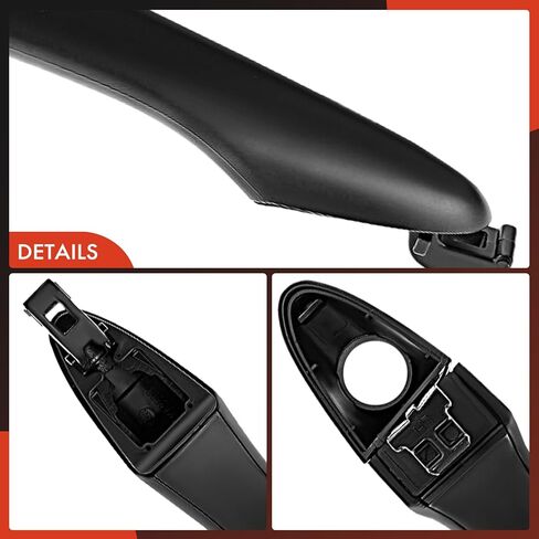 A-Premium Front Left Driver Side Exterior Door Handle Compatible with Kia Sportage 2011-2016, Without Keyless Entry, Primed Black, Replace# 82651-3W000, 82652-3W020 in Saudi Arabia
