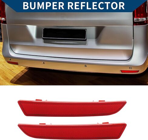 No.4478260040/4478260140 Bumper Reflector for Mercedes-Benz Metris 2016-2023 Rear Bumper Reflector Side Marker Durable Plastic 1 Pair Red in Saudi Arabia