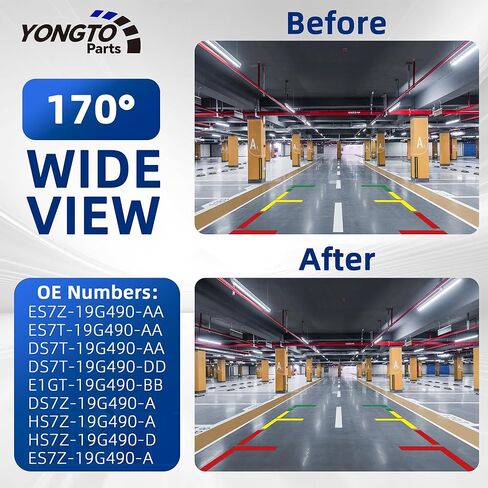 Rear View Backup Camera ES7Z-19G490-AA Compatible with Ford Fusion 2013 2014 2015 2016 Reverse Parking Assist Camera Replace OE DS7Z-19G490-A DS7T-19G490-DD E1GT-19G490-BB in Kuwait