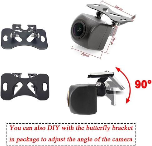 كاميرا الرؤية الخلفية للسيارة AHD/CVBS عدسة عين السمكة مع كابل RCA وكاميرا مركبة لسيارة Toyota 4Runner/Hilux Surf/Toyota Fortuner SW4 / Toyota Innova وكاميرا احتياطية واسعة الزاوية بزاوية 170 درجة in Kuwait