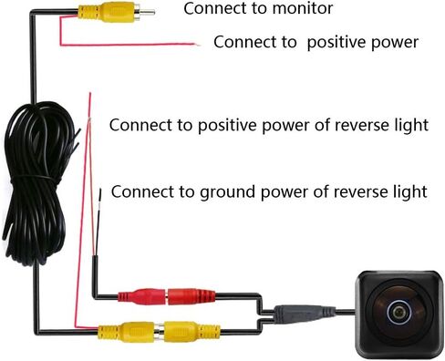 كاميرا الرؤية الخلفية للسيارة AHD/CVBS عدسة عين السمكة مع كابل RCA وكاميرا مركبة لسيارة Toyota 4Runner/Hilux Surf/Toyota Fortuner SW4 / Toyota Innova وكاميرا احتياطية واسعة الزاوية بزاوية 170 درجة in Kuwait