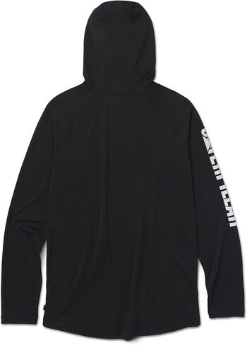 CAT Men's Lightweight Cooling Hooded Long Sleeve T-Shirt, Black, XX-Large in Saudi Arabia
