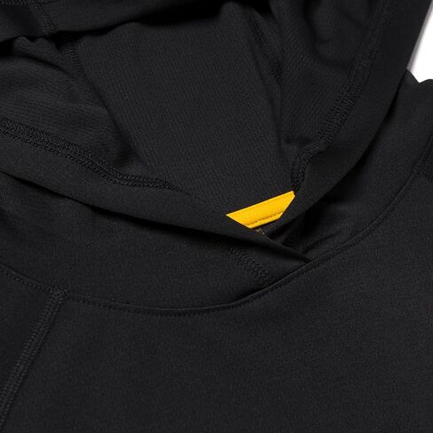 CAT Men's Lightweight Cooling Hooded Long Sleeve T-Shirt, Black, XX-Large in Saudi Arabia