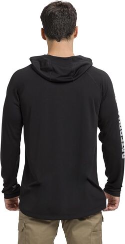 CAT Men's Lightweight Cooling Hooded Long Sleeve T-Shirt, Black, XX-Large in Saudi Arabia