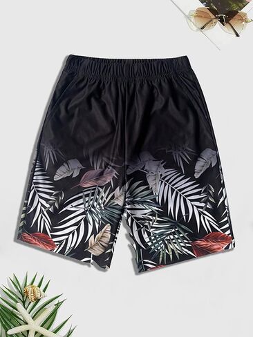 1 Piece Clothing Boys' Casual Athletic Shorts for Teens, Sports & Gym Shorts Lightweight Comfort for Daily Wear Black in Saudi Arabia