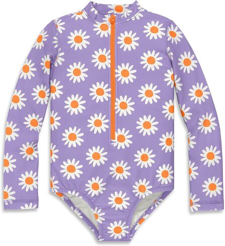 قطعة واحدة من واقي الطفح الجلدي بأكمام طويلة للأطفال من برايمري كيدز، بعامل حماية من الأشعة فوق البنفسجية 50+، مصنوعة من مواد معاد تدويرها in Kuwait