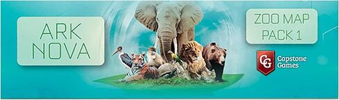 Capstone Games Ark Nova: Zoo Map Pack 2 - Game Accessory Expansion Set, Expand Your Collection, All New Mechanics and Layouts to Explore - Ages 15+ in Saudi Arabia