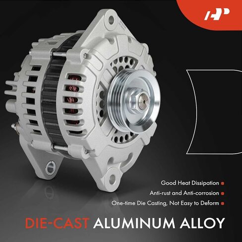 A-Premium Alternator Compatible with Nissan 300ZX 1990 1991 1992 1993, 3.0L, Naturally Aspirated, 12V 80A 4-Groove Pulley Clockwise in Saudi Arabia