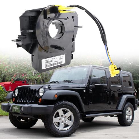 Steering Angle Sensor Fit for 2007-2018 Jeep Wrangler JK / 2008-2010 Jeep Grand Cherokee WK/WH / 2007-2017 Jeep Patriot MK / 2007-2017 Jeep Compass MK, OE 5156106AF in Kuwait