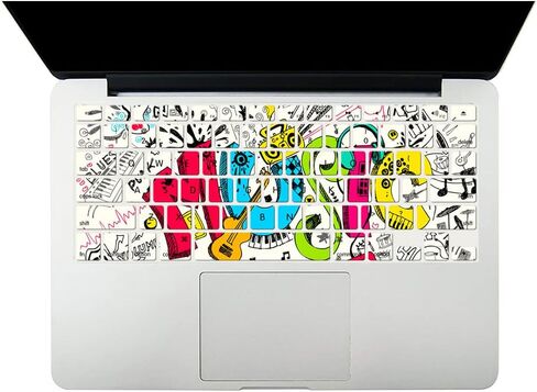 Case Compatible with MacBook Pro 14 inch 2022 2021 Model A2442 M1 Pro/ M1 Max, Plastic Hard Shell Case & Keyboard Cover Compatible with Mac Pro 14 Retina with Touch ID, Creative Music in Saudi Arabia