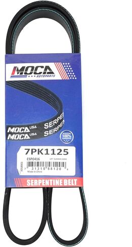 MOCA EPDM Serpentine Belt 7PK1125 Fits 15-19 for Nissan Micra L4 1.6L, 13-17 for Nissan Versa L4 1.6L, 18-19 for Nissan Versa Note L4 1.6L, 14-17 for Nissan Versa Note L4 1.6L in Saudi Arabia