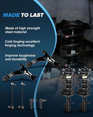 Struts Shock Absorption Kit 2003-2008 for Pontiac Vibe Shock Absorption Kit 2003-2008 for Toyota Matrix Struts suspension kit 172117 FL 172116 FR 8 pck in Kuwait