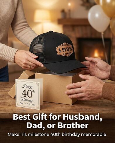 هدايا عمرها 40 عامًا للرجال النساء الأربعين هدايا عيد ميلاد الرجال الأربعين زخارف عيد الميلاد للرجل 1985 سائق الشاحنة الأسود in Kuwait
