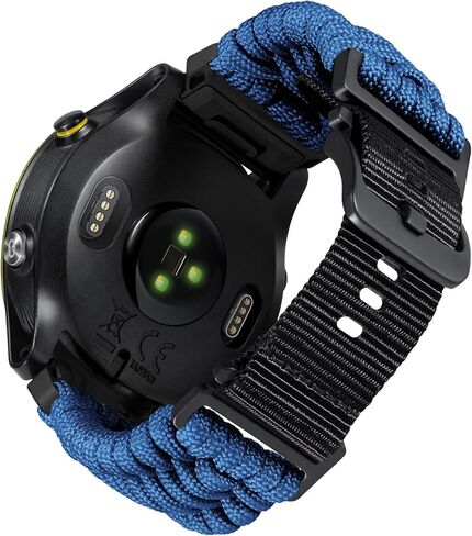 BINLUN Compatible With Garmin Watch Band 20mm 22mm 26mm, Heavy-Duty Braided 550 Paracord Nylon Sport Replacement Strap Fit for Forerunner/Fit for Instinct/for Fenix/for Descent for Men Women in Kuwait