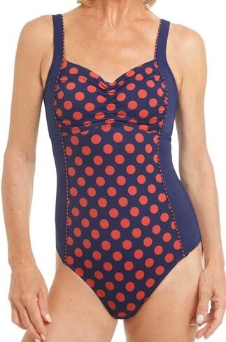 Amoena Womens Alabama Half-Bodice Pocketed Mastectomy Swimsuit in Saudi Arabia