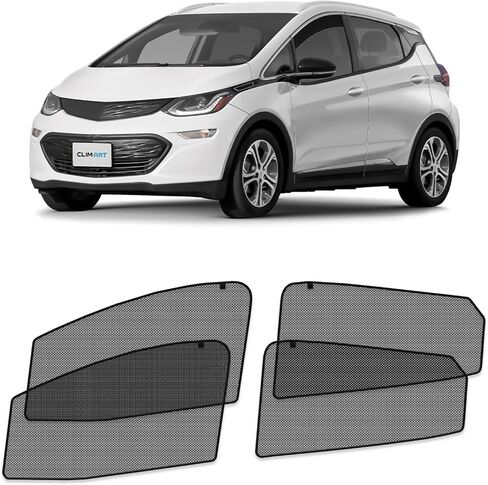 CLIM ART Magnetic Car Window Shades for Chevy Bolt EV 2017-2023 – Custom-Fit Sun Blocker Curtains, Side Window Covers, Essential Car Accessories for Camping, Baby, and Privacy Protection - MS0247 in Kuwait