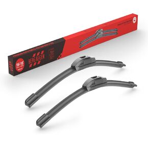 BERG REGEN استبدال شفرات ممسحة الزجاج الأمامي مقاس 16 بوصة + 16 بوصة لسيارة Jeep Wrangler JL 2018-2023، Jeep Gladiator 2020-2022، Mercedes-Benz G63 AMG 2013-2017، Dodge Viper 1999-2002 - جودة OEM الأصلية (مجموعة من 2) in Kuwait