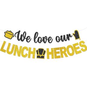 لافتة أبطال الغداء الخاصة بنا - لا توجد ديكورات لأبطال غداء المدرسة في يوم الغداء وديكور حفلات بطل الغداء للحصول على هدايا تقدير لامعة in Kuwait