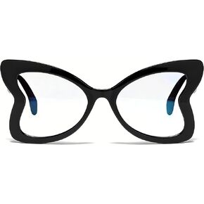 Chicid Oversized Blue Light Glasses for Women, Fashion Butterfly Frame Y2K Anti Glare Reduce Eyestrain Computer Glasses in Kuwait