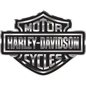 ملصق شعار Harley-Davidson Bar & Shield، مقاس X-Large 30 × 40 بوصة، رمادي وأسود CG4330 in Kuwait