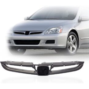Perfit Liner New Front Gray Grille Grill with Emblem Provision Compatible With 2006 2007 HONDA Accord Sedan Value Special Edition Fits HO1200179 71121SDAA10ZA in Kuwait